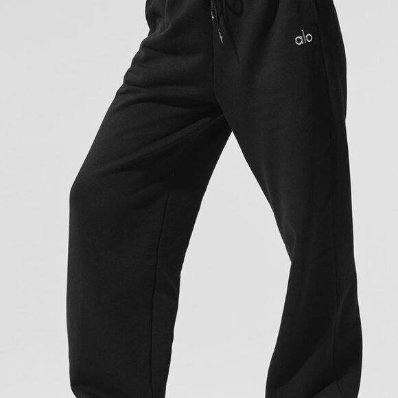 Alo Yoga Accolade Straight Leg Sweatpant Black - Picture 4 of 4